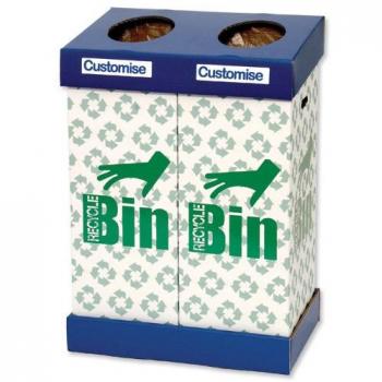 Office Twin Recycling Bin 2 x 95 Litres