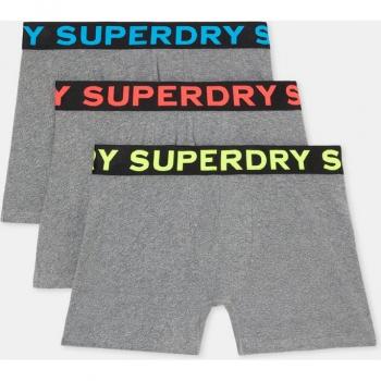 Set de trois boxers écologiques – Superdry Homme, gris, M