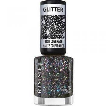Rimmel Diamond Dust Glitter Top Coat Nail Polish, 8 ml