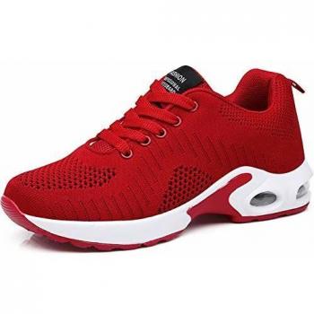 Cuscino d'aria in tessuto mesh GAXmi Donna, scarpe da ginnastica rosse 42 EU