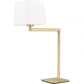 ORION Carlton Designer Textile Lamp, Matte Brass