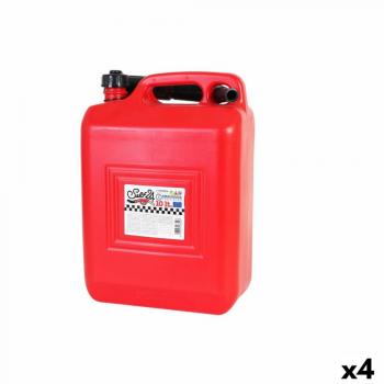 Contenitore Carburante con Imbuto Rosso 10 L