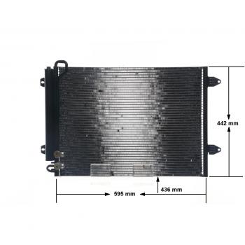 Condensatore per aria condizionata MAHLE ORIGINAL AC 666 000S con disidratatore per Volkswagen Passat B6/B7