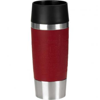 Tasse Isotherme Emsa Travel Mug avec Manchon en Silicone Rouge 360ml