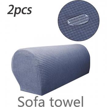 Plaid Couch Cover Arm Protectors