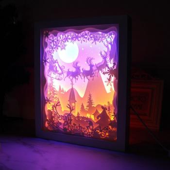 Christmas Themed 3D Shadow Box