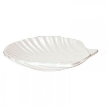 Kleine Wolke Seifenschale Concha, stehend, weiß, 13,3 cm