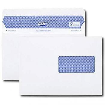Boîte de 100 enveloppes auto-adhésives C5 162x229 fenêtre 45x100 90 g Secure