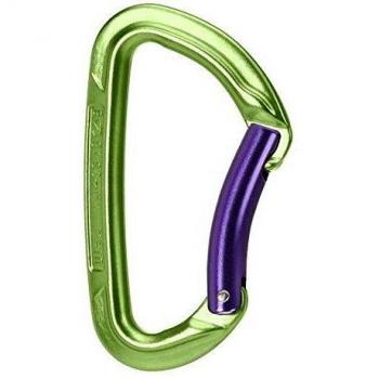 Wild Country Session Bent Gate Kletterkarabiner, grün/lila