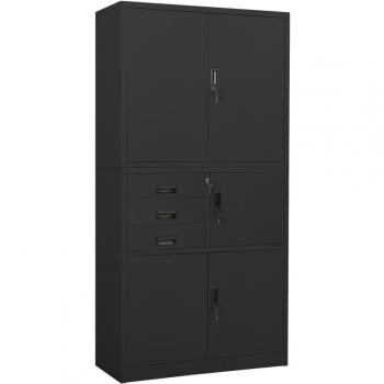 VidaXL Armário de Aço para Escritório 90x40x180 cm