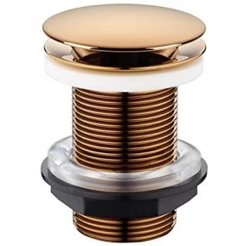 Bonde de lavabo 63 mm Edouard Rousseau – Finition rose gold – Écoulant libre – Sans trop‑plein