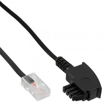 Cavo Telefonico DSL TAE‑F InLine 25 m Nero