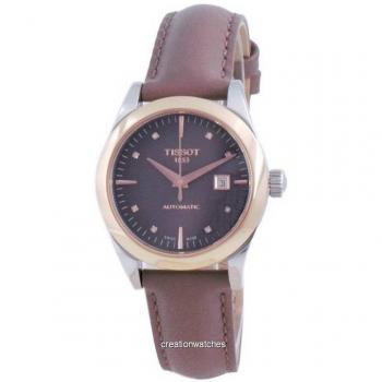 Orologio da Donna Tissot T-My Lady Oro 18C con Diamanti Automatico Marrone