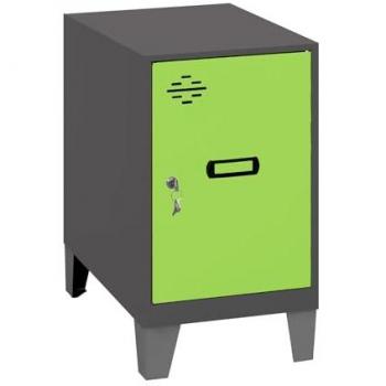 Simonrack Spind SIMONLOCKER DISM anthrazit/grün, 1 Fach 30,0 x 50,0 x 57,5 cm