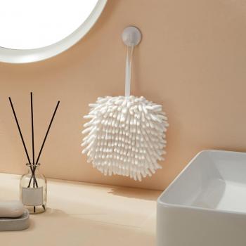 Super Absorbent Hand Towel with Hanging Ball, Soft Cleaning Cloth