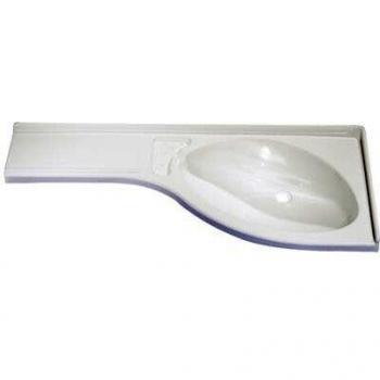 Comet Eckwaschbecken mit Ablage links