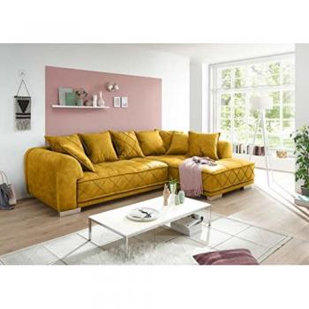 ED EXCITING DESIGN Ecksofa Sentina mit Rückenkissen
