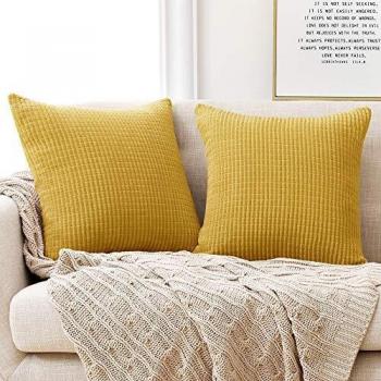 Corduroy Stripe Pattern Cushion Covers