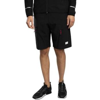 EA7 Black Casual Bermuda Shorts for Men