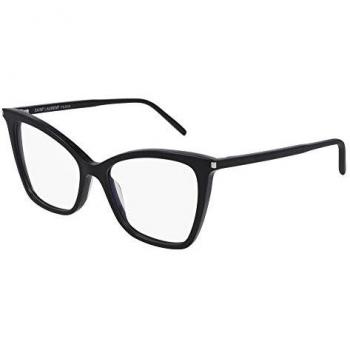 SL 386 53 mm Women’s Black Eyeglasses (Blue Light Block)