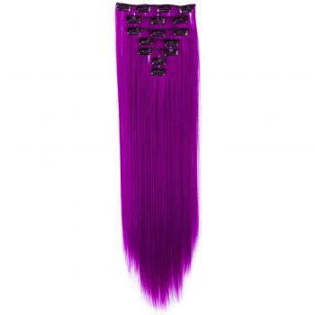 Extensiones de cabello sintético clip-in 22 130g para cosplay