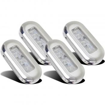 4PCS 12V 3 LED Marine Turn Signal Lights