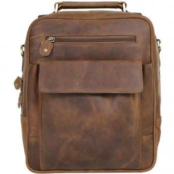 Harold's Antique Leather Clutch Bag 24 cm Brown