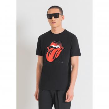 T-shirt Regular Fit Antony Morato in Cotone Nero