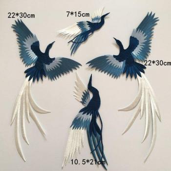 Blue Phoenix Cloth Decal