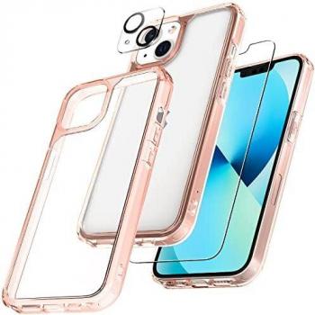 Militärischer TAURI iPhone 13 Hülle – 5‑in‑1 Schutz mit 2 Kamera‑ und 2 Handyfolien