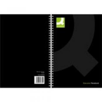 Q-Connect Polypropylene Wirebound Book A5 Black (Pack of 3)