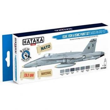 Hataka USAF USN USMC Modern Greys Paint Set