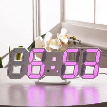 3D LED Digital Clock with Alarm, Date, Temperature, and Backlight