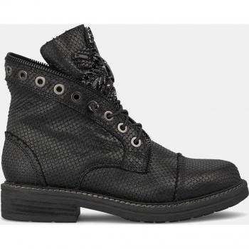 Women’s Black Rhinestone Zip Ankle Boot – Alma EN Pena Size 4 UK