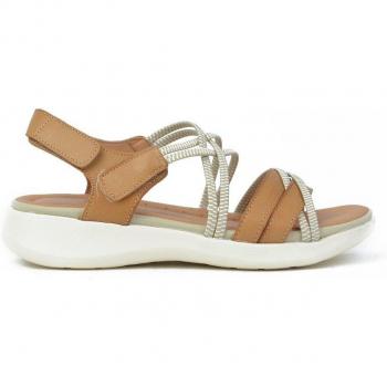 KANGAROOS K992-7 Sandálias Femininas na Cor Camel