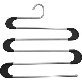 Rangement de vêtements inox avec plusieurs niveaux
