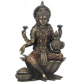 Lakshmi‑Deity Dekofigur – 18 cm für Reichtum & Weisheit