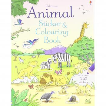 Animal Sticker and Colouring Book (Usborne Sticker and Colouring Books), Jessica