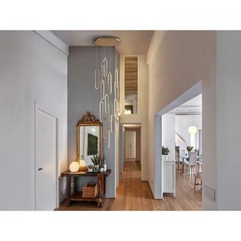 Colette Cluster Pendant (14‑Light) – Rose Gold LED, 3000K