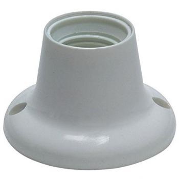 Weiß gerade Sockellampenfassung E-27