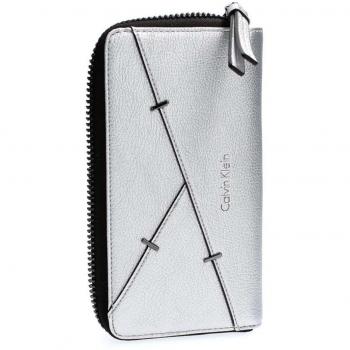 Calvin Klein Luna Large Ziparound, Cartera para Mujer, Beige