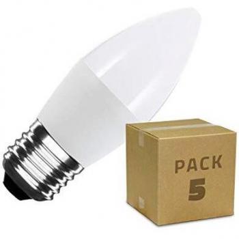 Ampoules LED E27 C37 5W Blanc Chaud 2800K