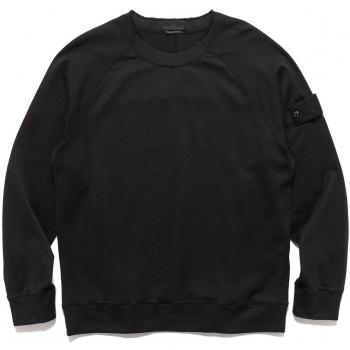 STONE ISLAND Black Lightweight Cotton Crewneck Sweatshirt S