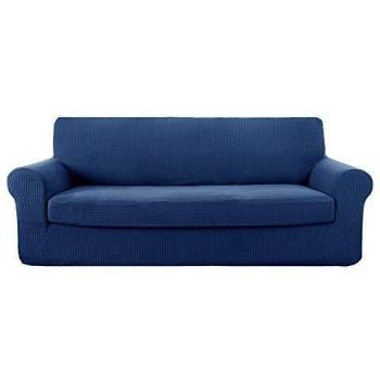 Deconovo Stretch Sofa Cover 2-Piece Fitted Slipcover Anti-wrinkle Couch Protector