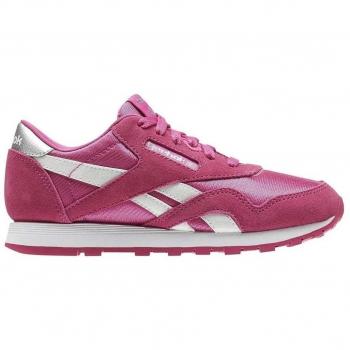 Reebok CL Nylon Scarpe da ginnastica Bambina Rosa