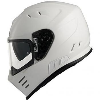 Simpson Venom Pro‑Dual Visor Composite Full‑Face Helmet – White XS Edition