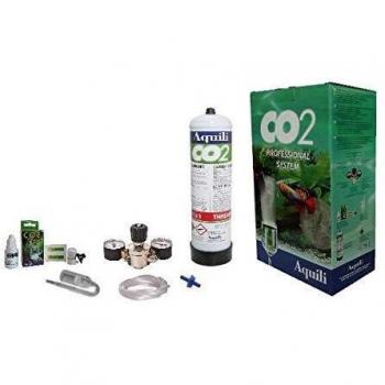 Aquili CO225 Kit CO2 con Riduttore 2 Manometri e Bombola USA e Getta 600 Gr