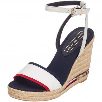 Tommy Hilfiger Damen Iconic Elena Corporate Ribbon Plateausandalen Rot 39 EU