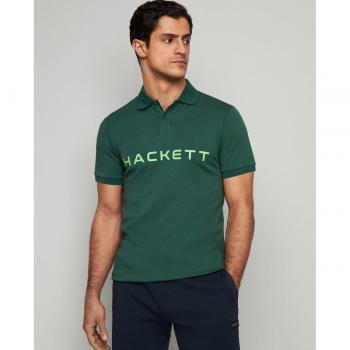 Polo manica corta Hackett Essential verde scuro