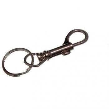Nickel Plated Steel Hipster Jailors Key Ring Clip